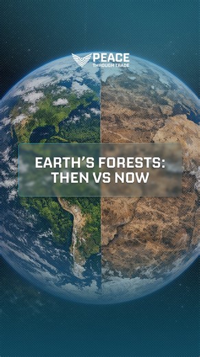 Peace Through Trade on Instagram: "This is the same planet. Two different futures. On the left, forests thriving. On the right, land stripped bare. The difference isn’t invisible. It’s measurable. Today, satellites can track deforestation, forest growth, and carbon loss in near real time. But data alone isn’t enough. If it can be altered, hidden, or ignored, it can’t drive real change. That’s where blockchain matters. When environmental data is recorded on-chain, it becomes transparent, verifiab
