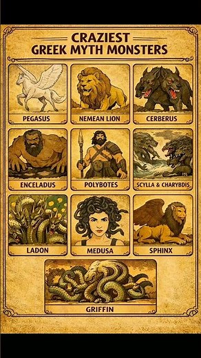 🔥 Greek Myth Monsters Part-1