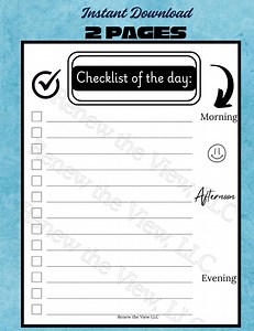 Daily Checklist Template: Minimalist Design | Task Tracker 2026 (digital Download) - Etsy Canada