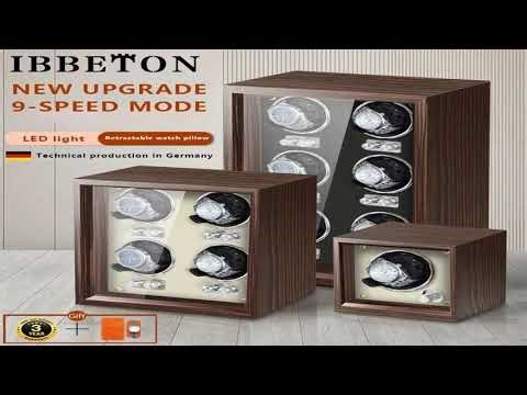 A must-have product! IBBETON Luxury Wood Watch Winder High-End 2 4 6 Slots Automatic Watches Box