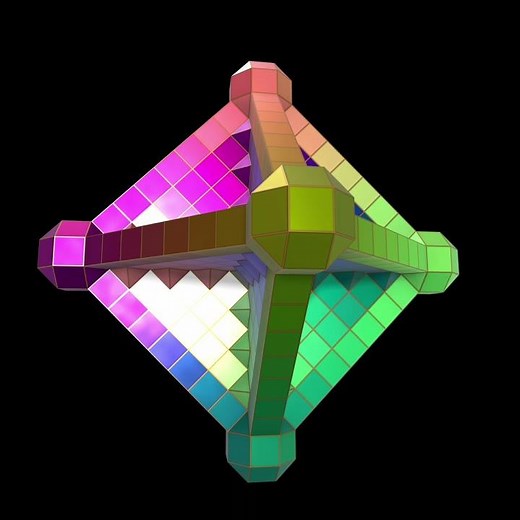 Octahedron made from Cubes