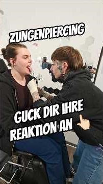 Merle bekommt ein Zungenpiercing 😝 #PiercingStudioWermelskirchen #zungenpiercing #piercinggirl