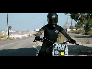 A wild Harley-Davidson Softail street tracker from SMCO