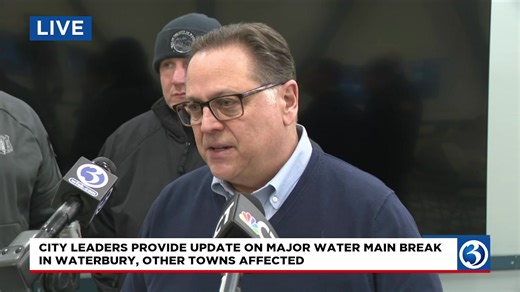 #WatchLive: City officials provide update on water main break in #Waterbury that left residents without water, neighboring towns impacted | WFSB - Channel 3 Eyewitness News