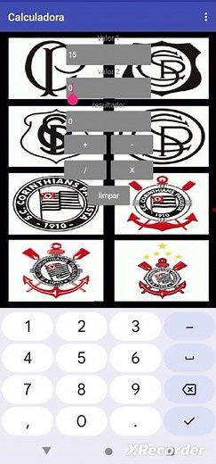Calculadora feita no MIT App Inventor