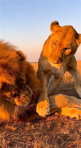 All wives are the same. 😂 #lion #familyfun #wifehusbandcomedy