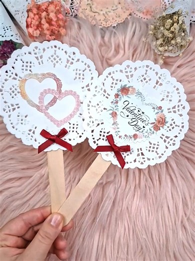 DIY Valentine Hand Fans: Easy Paper Craft for Everyone