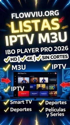 Cómo usar LISTAS IPTV M3U en IBO Player Pro