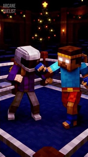 Herobrine Muay Thai Fight at Christmas Arena