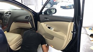 #lexuses #ES350 #diy Where to buy: http://bit.ly/2011ES350SVM Your side view mirror is very important to a safe drive. It's just plain uncomfortable and distracting to keep looking in the lanes behind you straining your neck. Changing your side view mirror is not as difficult as it may seem. We'll walk you through step-by-step to help you get you back to driving safely. This mirror is attached a bit different from most side view mirrors. You do have to remove the door panel on this vehicle and t