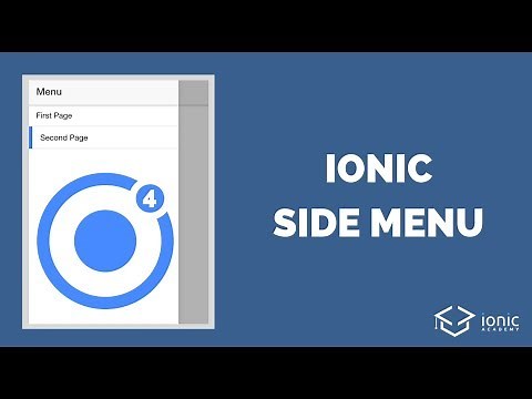 How to Add A Side Menu to Your Ionic 4 App
