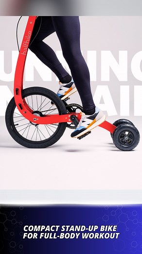 Startup Selfie on Instagram: "Compact stand-up bike offers a full-body workout while enjoying the outdoors."