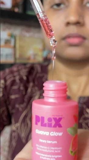 Glowing Skin with Plix Guava Glow Face Serum: 10% Vitamin C Review #plixguavaserum