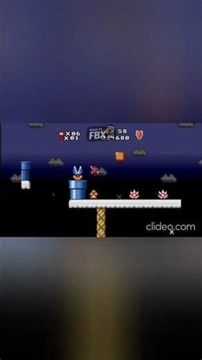 SMF 3:Mario kills 4 Goombas and a Koopa. #shorts #mario #goomba #koopa #spinny #supermushroom