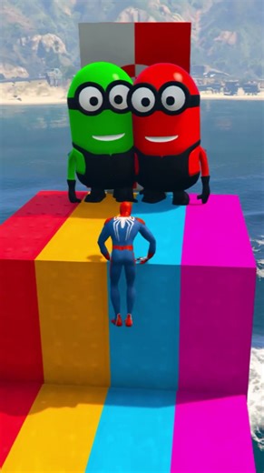 GTA 5 Epic Water Ragdolls Spiderman Jump Fails Ep 20 #minions #spiderman