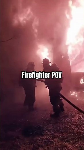 POV: Firefighter Enters a Burning House