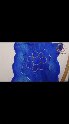 Beautiful 3D Aari Work Flower Tutorial 🌸