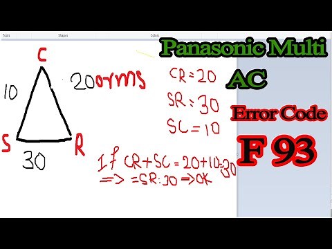 how to fix panasonic multi ac error code f93? panasonic error code f93