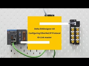 Delta DIADesigner-AX configuring EtherNet/IP protocol IO-Link master