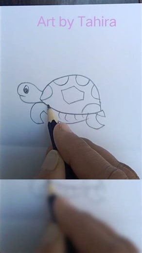 Realistic Turtle Pencil Drawing ✏️🐢 | Easy Step-by-Step Sketch #Shorts #Drawing