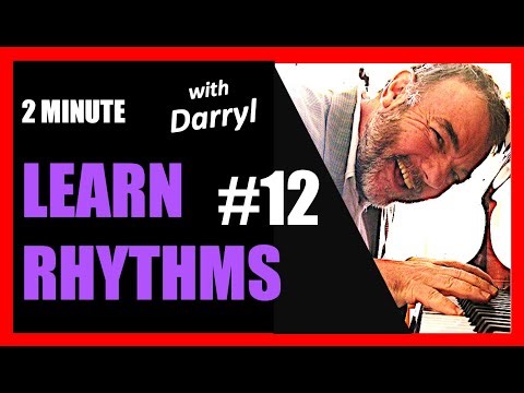 Two minute piano lesson - learning rhythms #12