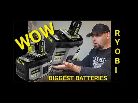Ryobi most powerful 18V battery 8ah and 12ah