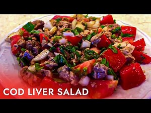 Cod Liver Salad | How to make cod liver salad