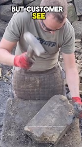 Crafting a triangle coping stone for a sample but it didn’t go to plan - Throwback to this from last year #stonedressing #masonry #stonework | The Yorkshire Stone Dresser