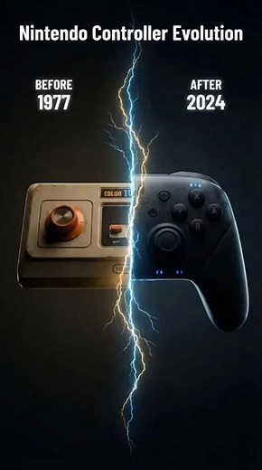 NES to Switch 🎮 | Nintendo Controller Evolution ⚡ 1977 → 2024 #shorts #evolution