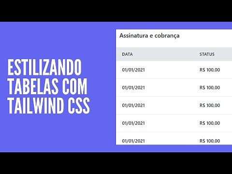 Estilizando tabelas com Tailwind CSS