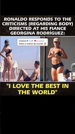 Cristiano Ronaldo Defends Georgina Rodríguez After Body Shaming 💔🔥 | Ronaldo's Emotional Response