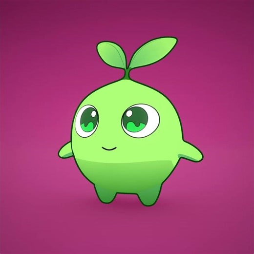 Piploom 🌱- Creature Challenge part 1 #gamedev #anime #blender3d #games #monster #animation #pokemon