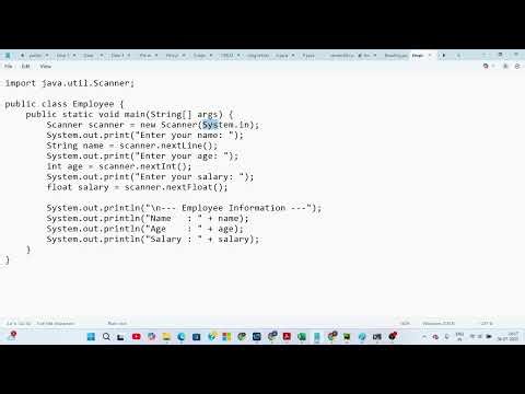 Java LAB II Java Program Reading Data From User