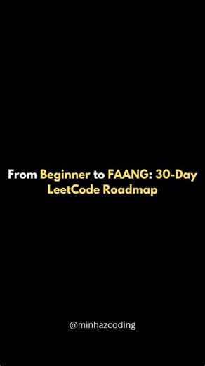 Minhaz | Software Engineer | Freelancer |  From beginner to FAANG in just 30 days!  Crush LeetCode with my proven DSA roadmap. 易 Master arrays, trees, & DP for 30 LPA offers. ... | Instagram