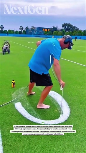 Perfect Field Line Marking! Fast & Professional Turf Painting