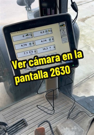 Conexión de Cámaras en Pantalla 2630 de John Deere