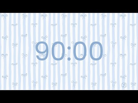 90 Minutes Countdown Timer - 1 Hour 30 Minute Timer | No music | Focus | Study | Power Hour