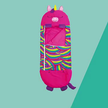 101K views · 132 reactions | Happy Nappers turn from the perfect play pillow to a sleeping sack for $39ea! Snug as a bug in a Unicorn, Dog, Kitty or Shark? Which will you pick? | Kmart Australia | Facebook