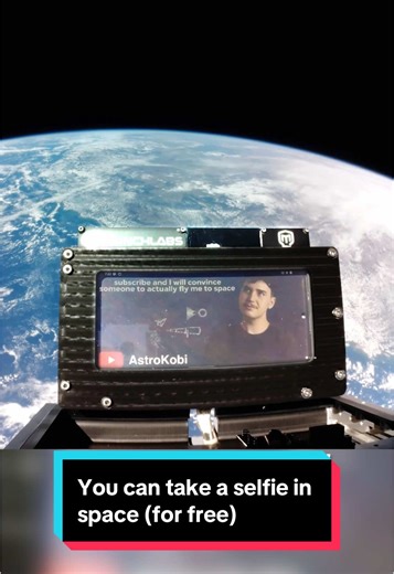 You can take a Space Selfie for FREE thanks to @Mark Rober #space #spaceselfie #markrober #physics #astrokobi