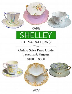 Shelley China Patterns ~ 46 X Teacups & Saucers ~ Full Color Online Sales Price Guide ~ Quick Reference Guide ~ Printable ~ Instant Download - Etsy