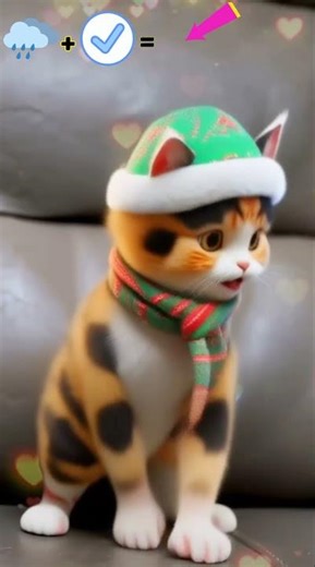 Cute Cat Wiggle Dance | Fluffy Kitty Shakes And Spins 😻😊#cutecat #catdancevideo