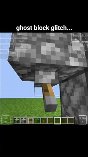 Minecraft ghost block glitch Moment