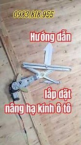 Instructions for installing a 12v electric motor car window lift mechanism and operating principles