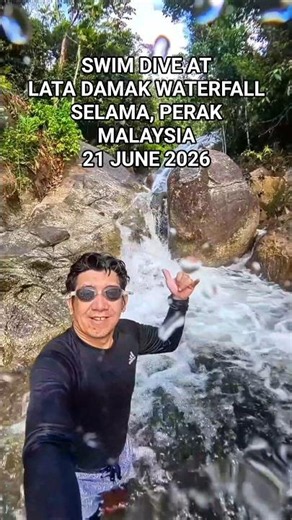 Swim Dive At Lata Damak Waterfall #nature #outdoors #airterjun #waterfall #selama #perak #malaysia