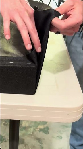 How To Wrap DIY Acoustic Panel Corners #diy #acousticpanel