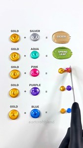 387K views · 7.2K reactions | Mixing Gold With Every Shade Creates Magic ✨ #colormixing #satisfying | Art Craft Blend | Facebook