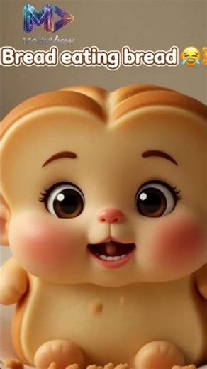Baby Bread Eating 🥪Bread 😂 | AI Cute Short #shorts #ai #bread