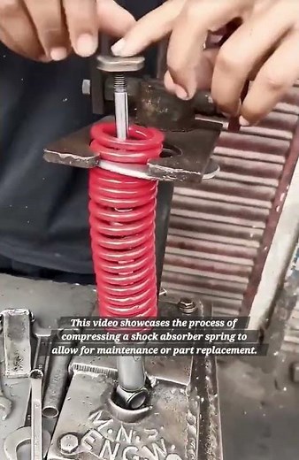 How to Safely Compress a Motorcycle Shock Absorber Spring