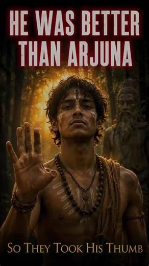 Eklavya was Better than Arjun. So They took his Thumb.