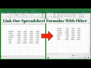 How to link one spreadsheet Formula To Other Spreadsheet in MS Excel | Link Spreadsheets in Excel